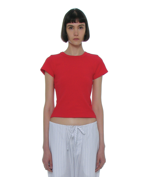 PARTIMENTO WOMEN（パルティメントウィメン）の「PWC ベイビーTシャツ_10カラー（Tシャツ/カットソー・レディース・レッド/ピンク/グリーン系その他/イエロー系その他・LARGE/SMALL）」の18枚目の写真