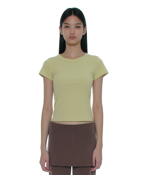 PARTIMENTO WOMEN（パルティメントウィメン）の「PWC ベイビーTシャツ_10カラー（Tシャツ/カットソー・レディース・レッド/ピンク/グリーン系その他/イエロー系その他・LARGE/SMALL）」の13枚目の写真