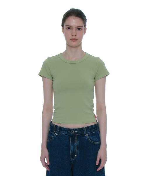 PARTIMENTO WOMEN（パルティメントウィメン）の「PWC ベイビーTシャツ_10カラー（Tシャツ/カットソー・レディース・レッド/ピンク/グリーン系その他/イエロー系その他・LARGE/SMALL）」の12枚目の写真
