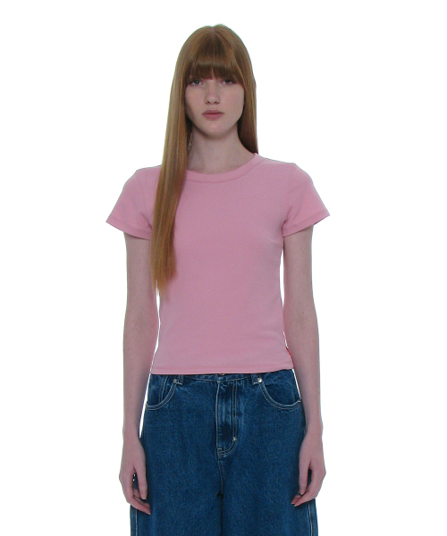 PARTIMENTO WOMEN（パルティメントウィメン）の「PWC ベイビーTシャツ_10カラー（Tシャツ/カットソー・レディース・レッド/ピンク/グリーン系その他/イエロー系その他・LARGE/SMALL）」の11枚目の写真