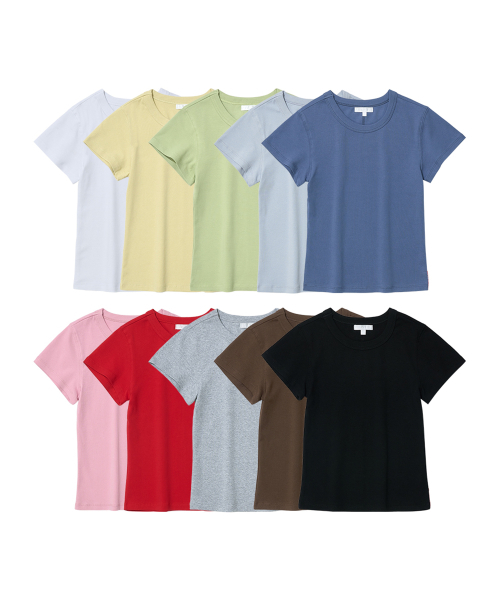 PARTIMENTO WOMEN（パルティメントウィメン）の「PWC ベイビーTシャツ_10カラー（Tシャツ/カットソー・レディース・レッド/ピンク/グリーン系その他/イエロー系その他・LARGE/SMALL）」の9枚目の写真