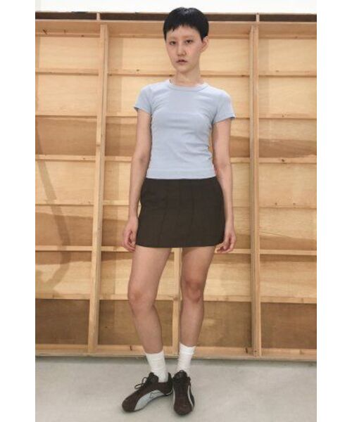 PARTIMENTO WOMEN（パルティメントウィメン）の「PWC ベイビーTシャツ_10カラー（Tシャツ/カットソー・レディース・レッド/ピンク/グリーン系その他/イエロー系その他・LARGE/SMALL）」の5枚目の写真
