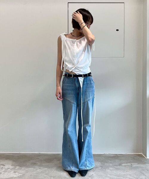 DIAGONAL(ダイアゴナル)の「DIAGONAL BOOTS CUT DENIM PANTS (light blue)(デニムパンツ・レディース・その他・SMALL/MEDIUM)」の10枚目の写真