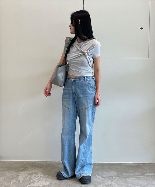 DIAGONAL(ダイアゴナル)の「DIAGONAL BOOTS CUT DENIM PANTS (light blue)(デニムパンツ・レディース・その他・SMALL/MEDIUM)」の12枚目の写真