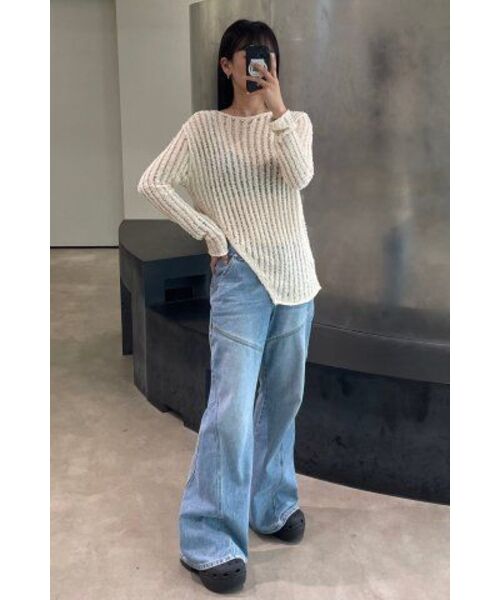 DIAGONAL(ダイアゴナル)の「DIAGONAL BOOTS CUT DENIM PANTS (light blue)(デニムパンツ・レディース・その他・SMALL/MEDIUM)」の21枚目の写真