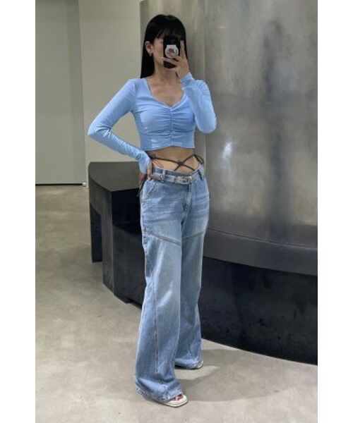 DIAGONAL(ダイアゴナル)の「DIAGONAL BOOTS CUT DENIM PANTS (light blue)(デニムパンツ・レディース・その他・SMALL/MEDIUM)」の22枚目の写真