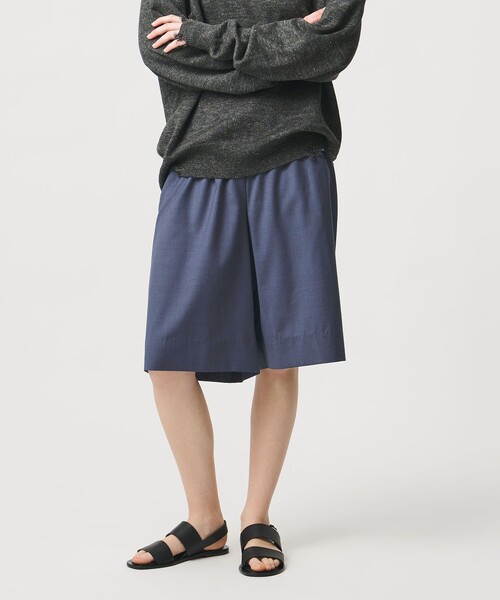 LOEFF（ロエフ）の「＜LOEFF＞トロピカルウール  キュロット（その他パンツ・レディース・オリーブ/ブラック/コバルトブルー・1/0）」の3枚目の写真