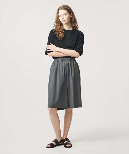 LOEFF（ロエフ）の「＜LOEFF＞トロピカルウール  キュロット（その他パンツ・レディース・オリーブ/ブラック/コバルトブルー・1/0）」の5枚目の写真