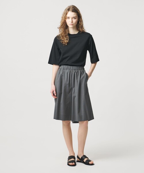 LOEFF（ロエフ）の「＜LOEFF＞トロピカルウール  キュロット（その他パンツ・レディース・オリーブ/ブラック/コバルトブルー・1/0）」の6枚目の写真