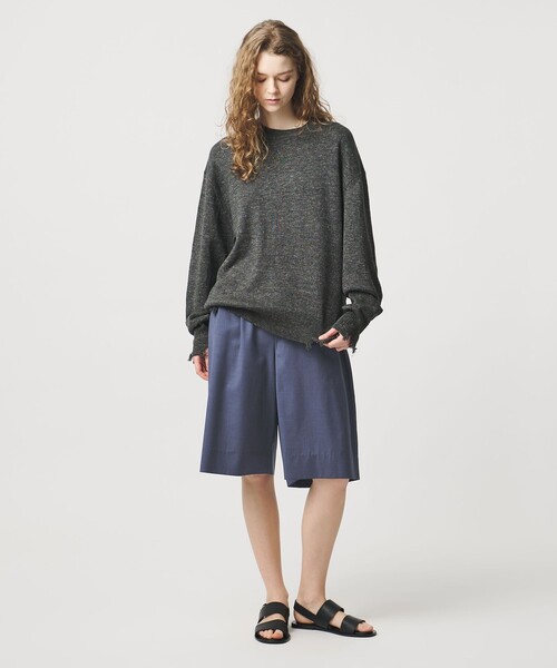 LOEFF（ロエフ）の「＜LOEFF＞トロピカルウール  キュロット（その他パンツ・レディース・オリーブ/ブラック/コバルトブルー・1/0）」の11枚目の写真