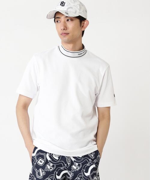 PEARLY GATES(パーリーゲイツ)の「【PEARLY GATES】ELACTION格子ジャガード(Tシャツ/カットソー・メンズ・ネイビー/ホワイト/グリーン系その他・MEDIUM/LARGE/X-LARGE)」の1枚目の写真