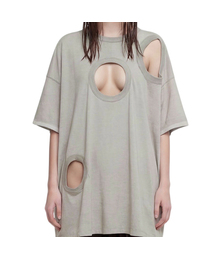 ASPARAGUS（アスパラガス）の「マルチホールTシャツ_グレー（Tシャツ/カットソー）」