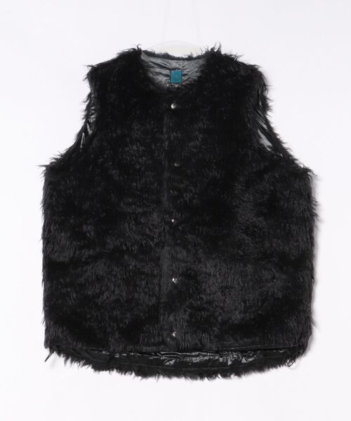 BILLY'S ENT(ビリーズエンター)の「CURLY FLEECE BIGGEST VEST SN21F011(その他アウター・メンズ・ブラック・MEDIUM)」の1枚目の写真