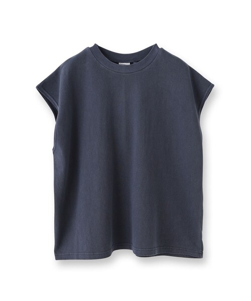 STAR&STRIPE(スターアンドストライプ)の「STAR&STRIPE(スターアンドストライプ)フレンチスリーブトップス(Tシャツ/カットソー・レディース・ネイビー/ホワイト・00)」の1枚目の写真