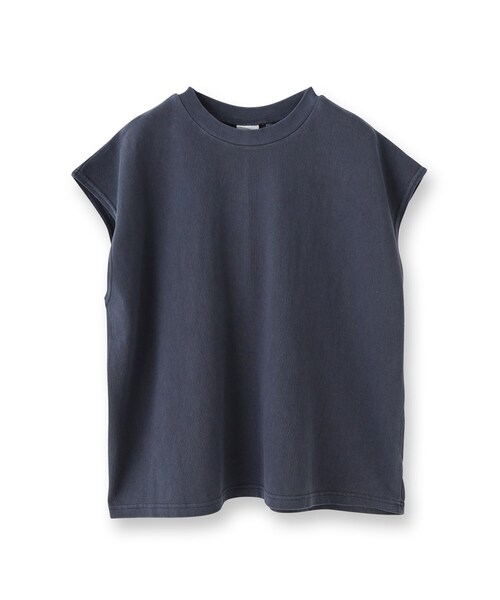 STAR&STRIPE(スターアンドストライプ)の「STAR&STRIPE(スターアンドストライプ)フレンチスリーブトップス(Tシャツ/カットソー・レディース・ネイビー/ホワイト・00)」の4枚目の写真