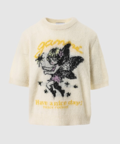 GANNI(ガニー)の「Fine Brushed Alpaca Tee(Tシャツ/カットソー・レディース・その他・M/XS)」の1枚目の写真