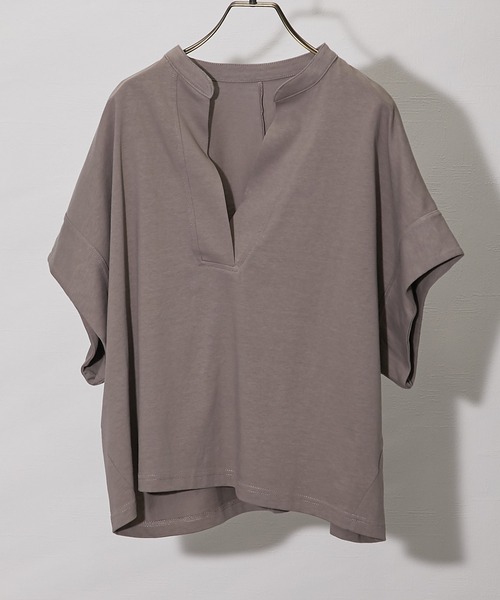 ANOTHER S（アナザーエス）の「接触冷感Tシャツ（Tシャツ/カットソー・レディース・ホワイト/ブラック/グレイッシュベージュ/ミント・M）」の3枚目の写真