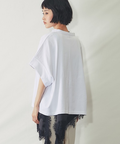 ANOTHER S（アナザーエス）の「接触冷感Tシャツ（Tシャツ/カットソー・レディース・ホワイト/ブラック/グレイッシュベージュ/ミント・M）」の14枚目の写真