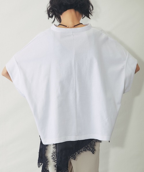 ANOTHER S（アナザーエス）の「接触冷感Tシャツ（Tシャツ/カットソー・レディース・ホワイト/ブラック/グレイッシュベージュ/ミント・M）」の6枚目の写真