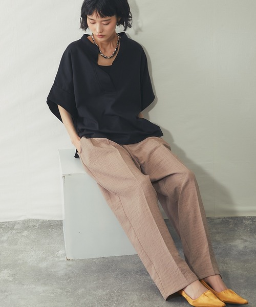 ANOTHER S（アナザーエス）の「接触冷感Tシャツ（Tシャツ/カットソー・レディース・ホワイト/ブラック/グレイッシュベージュ/ミント・M）」の21枚目の写真