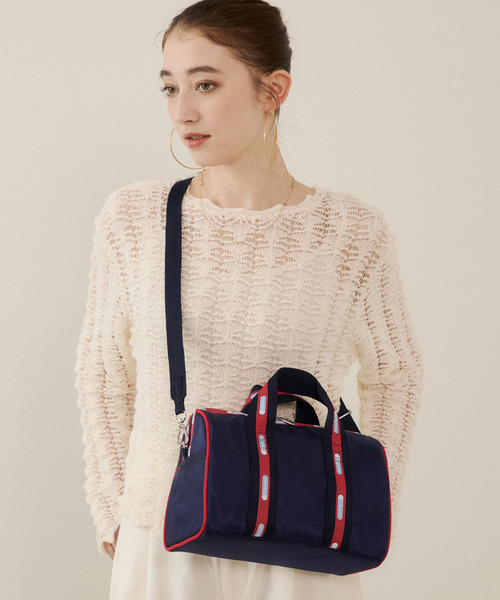 LeSportsac(レスポートサック)の「MED WEB BOSTON オーシャンフレアWEB(ショルダーバッグ・レディース・ブルー・FREE)」の1枚目の写真
