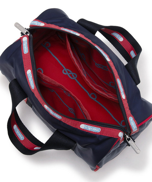 LeSportsac(レスポートサック)の「MED WEB BOSTON オーシャンフレアWEB(ショルダーバッグ・レディース・ブルー・FREE)」の9枚目の写真