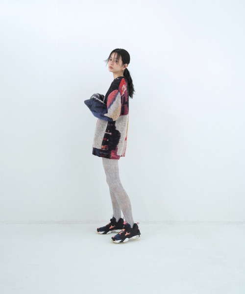 bedsidedrama（ベットサイドドラマ）の「BEDSIDEDRAMA/ベッドサイドドラマ/Dim Dream Knit Sweater（ニット/セーター・レディース・ブラック/ホワイト・1）」の4枚目の写真