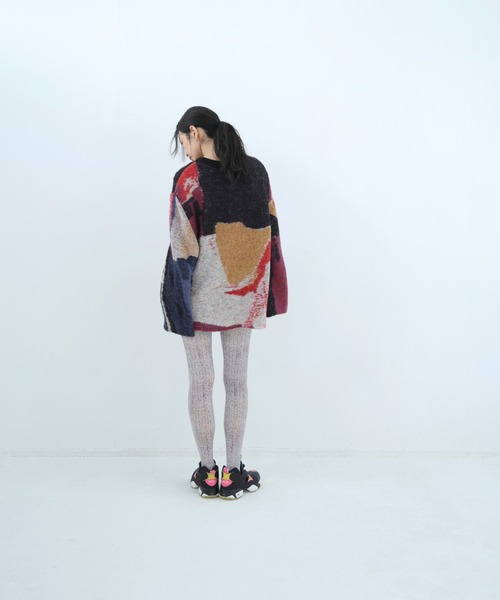 bedsidedrama（ベットサイドドラマ）の「BEDSIDEDRAMA/ベッドサイドドラマ/Dim Dream Knit Sweater（ニット/セーター・レディース・ブラック/ホワイト・1）」の5枚目の写真