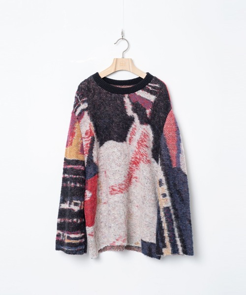 bedsidedrama（ベットサイドドラマ）の「BEDSIDEDRAMA/ベッドサイドドラマ/Dim Dream Knit Sweater（ニット/セーター・レディース・ブラック/ホワイト・1）」の8枚目の写真