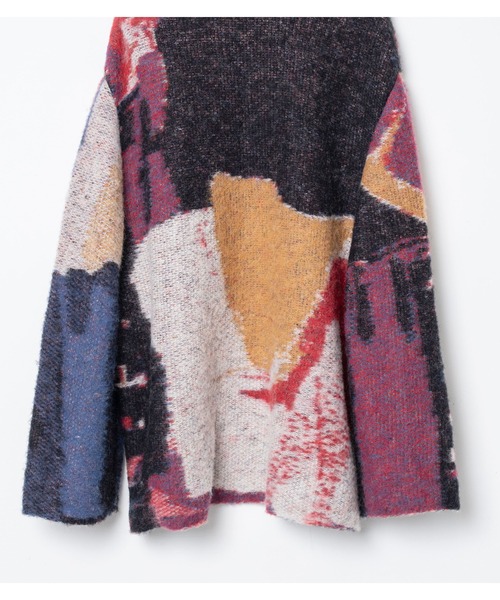 bedsidedrama（ベットサイドドラマ）の「BEDSIDEDRAMA/ベッドサイドドラマ/Dim Dream Knit Sweater（ニット/セーター・レディース・ブラック/ホワイト・1）」の12枚目の写真
