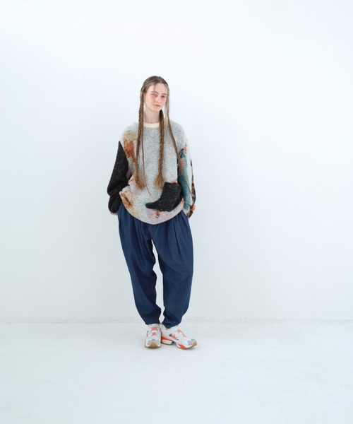 bedsidedrama（ベットサイドドラマ）の「BEDSIDEDRAMA/ベッドサイドドラマ/Dim Dream Knit Sweater（ニット/セーター・レディース・ブラック/ホワイト・1）」の13枚目の写真