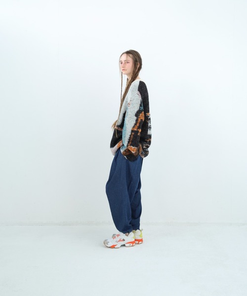 bedsidedrama（ベットサイドドラマ）の「BEDSIDEDRAMA/ベッドサイドドラマ/Dim Dream Knit Sweater（ニット/セーター・レディース・ブラック/ホワイト・1）」の14枚目の写真