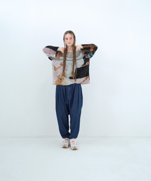 bedsidedrama（ベットサイドドラマ）の「BEDSIDEDRAMA/ベッドサイドドラマ/Dim Dream Knit Sweater（ニット/セーター・レディース・ブラック/ホワイト・1）」の16枚目の写真
