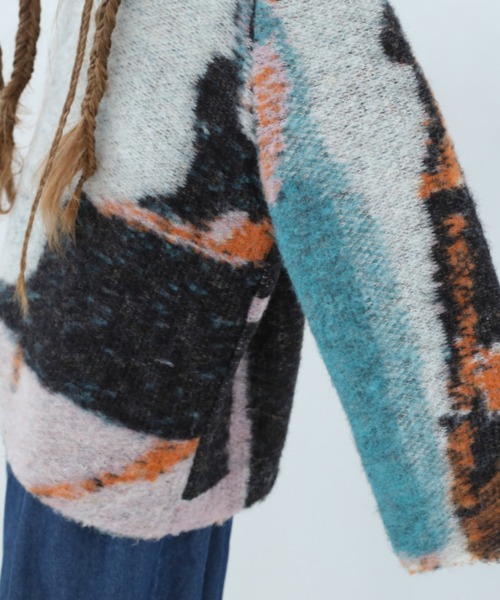 bedsidedrama（ベットサイドドラマ）の「BEDSIDEDRAMA/ベッドサイドドラマ/Dim Dream Knit Sweater（ニット/セーター・レディース・ブラック/ホワイト・1）」の17枚目の写真
