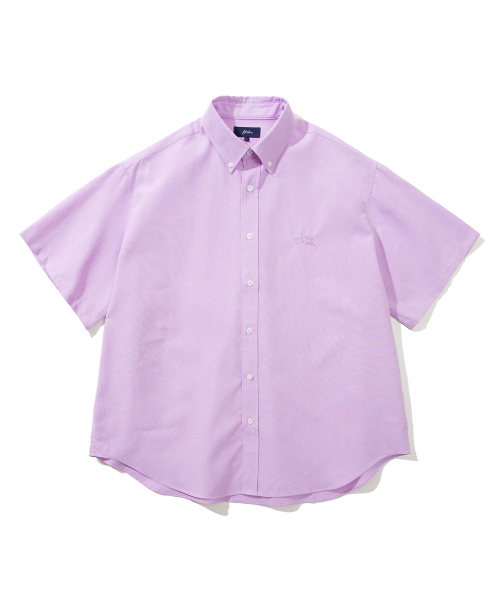 YALE（イェール）の「[ONEMILE WEAR] BIG OXFORD SMALL ARCH SS SHIRT PURPLE（シャツ/ブラウス・レディース・その他・LARGE/MEDIUM/X-LARGE）」の2枚目の写真