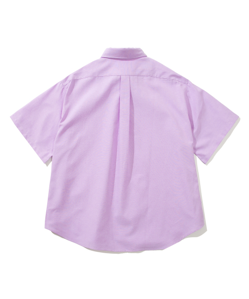 YALE（イェール）の「[ONEMILE WEAR] BIG OXFORD SMALL ARCH SS SHIRT PURPLE（シャツ/ブラウス・レディース・その他・LARGE/MEDIUM/X-LARGE）」の3枚目の写真
