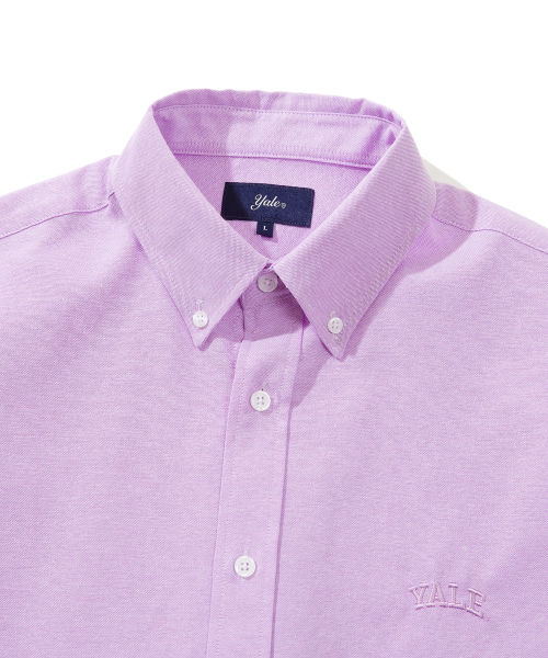 YALE（イェール）の「[ONEMILE WEAR] BIG OXFORD SMALL ARCH SS SHIRT PURPLE（シャツ/ブラウス・レディース・その他・LARGE/MEDIUM/X-LARGE）」の4枚目の写真