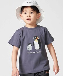 BeBe（ベベ）の「【抗菌・防臭】ペンギンブロックシリコンプリント天竺半袖Tシャツ(90~130cm)（Tシャツ/カットソー）」