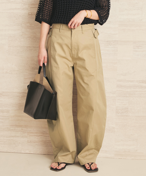 plage（プラージュ）の「NEPLA. / ネプラ SIDE W BELT CURVED チノパンツ（チノパンツ・レディース・ベージュ・36/38）」の22枚目の写真