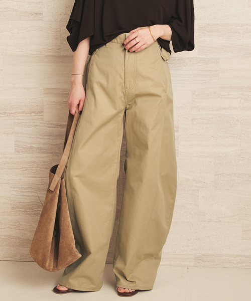 plage（プラージュ）の「NEPLA. / ネプラ SIDE W BELT CURVED チノパンツ（チノパンツ・レディース・ベージュ・36/38）」の16枚目の写真