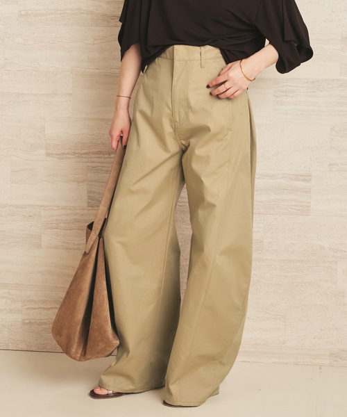plage（プラージュ）の「NEPLA. / ネプラ SIDE W BELT CURVED チノパンツ（チノパンツ・レディース・ベージュ・36/38）」の17枚目の写真