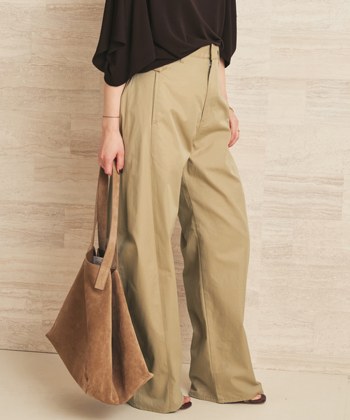 plage（プラージュ）の「NEPLA. / ネプラ SIDE W BELT CURVED チノパンツ（チノパンツ・レディース・ベージュ・36/38）」の18枚目の写真
