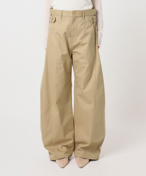 plage（プラージュ）の「NEPLA. / ネプラ SIDE W BELT CURVED チノパンツ（チノパンツ・レディース・ベージュ・36/38）」の9枚目の写真