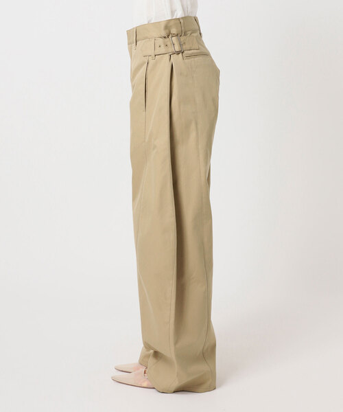 plage（プラージュ）の「NEPLA. / ネプラ SIDE W BELT CURVED チノパンツ（チノパンツ・レディース・ベージュ・36/38）」の10枚目の写真