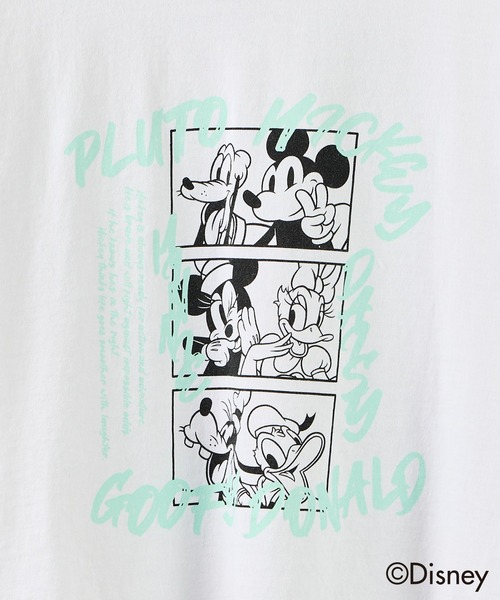Goodwear(Since1983)（グッドウェア）の「【 GOODWEAR / グッドウェア 】DisneyコミックTシャツ（Tシャツ/カットソー・レディース・ピンク/グリーン・S/XL/L/M）」の3枚目の写真
