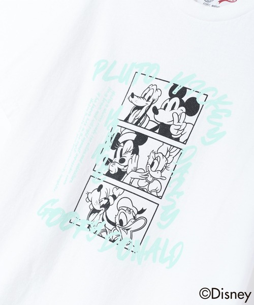 Goodwear(Since1983)(グッドウェア)の「【 GOODWEAR / グッドウェア 】DisneyコミックTシャツ(Tシャツ/カットソー・レディース・ピンク/グリーン・S/XL/L/M)」の9枚目の写真