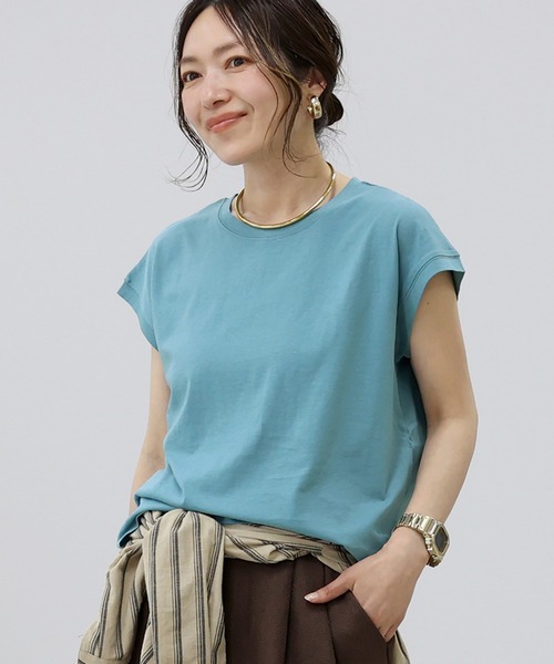 Aletta vita(アレッタビータ)の「綿天竺フレンチカットソー(Tシャツ/カットソー・レディース・ブラック/ブルー/オフホワイト・M)」の21枚目の写真