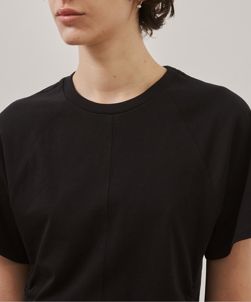 CITY TOKYO(シティトウキョウ)の「【CITY TOKYO/シティートウキョウ】Side Drawstring Tee/サイドドローストリングTシャツ(Tシャツ/カットソー・レディース・ブラック/ホワイト・FREE)」の9枚目の写真