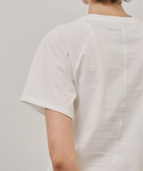 CITY TOKYO(シティトウキョウ)の「【CITY TOKYO/シティートウキョウ】Side Drawstring Tee/サイドドローストリングTシャツ(Tシャツ/カットソー・レディース・ブラック/ホワイト・FREE)」の14枚目の写真