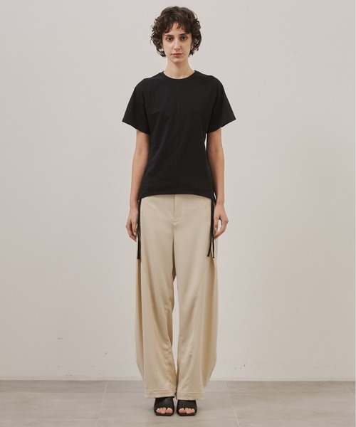 CITY TOKYO(シティトウキョウ)の「【CITY TOKYO/シティートウキョウ】Side Drawstring Tee/サイドドローストリングTシャツ(Tシャツ/カットソー・レディース・ブラック/ホワイト・FREE)」の6枚目の写真